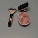 XAQMHSW 3PCS Cat & Dog Brush Set: Slicker & Deshedding Brush, Dematting Comb, and Bath Brush  Premium Grooming Tools for Shedding & Tangle-Free Fur (Pink)