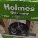 HOLMES 8" Air Circulator Fan, 3 Speeds, 90° Adjustable Head Tilt, Wall Mountable, Ideal for Home, Bedroom, Kitchen or Office, Black