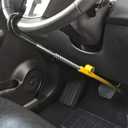 KAYCENTOP Car Steering Wheel to Brake Pedal Lock Auto Security Product Anti-Theft Lock Device Bright Yellow Universal