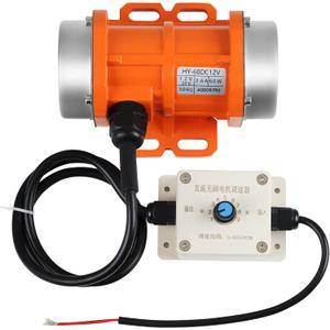 Vibrator Motor for Salt & Sand Spreader and Concrete Mixer 4000rpm 60W DC12V Aluminum Alloy Case Concrete Vibrator