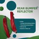 Left and Right Rear Bumper Reflector Light Compatible with Cherokee 2014 2015 2016 2017 2018 68105144AC 68105145AC (Left+Right)