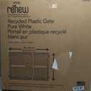 Toddleroo by North States - Renew 100% Recycled Plastic Baby Gate for Doorway; Sturdy for Indoor & Outdoor Use: Pressure Mounted, No Drill Gate; Made in USA; 26" to 42" Wide, 26" Tall; Pure White