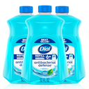 Dial Antibacterial Defense Liquid Hand Soap + Aloe, Spring Water Scent, 52 Fl Oz Hand Soap Refill (Pack of 3), DermatologistTested, Gentle Formula