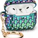 VISOOM Airpods Pro 2nd Generation Case - Airpods Pro 2 Bling Cases Cover with Lanyard Women 2022 Crystal TPU Hard Protective iPod Pro 2 Wireless Charging Case Girl Keychain for Apple Airpod Gen Pro 2