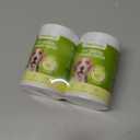 Small Animals Stain Removers Dog Tooth Brushing Kit, Fresh Breath Pet Dental Finger Wipes, Dog Dental Wipes Teeth Wipes, Lick-Safe Easy Removal of Tartar Buildup, Unscented, 100 PCS