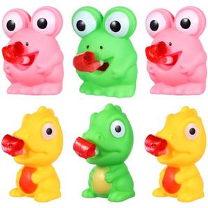 Squeeze Toys for Kids, 21 pcs Animal Squeeze Stick Out Dinosaur Squeeze Toys Frog Stress Balls Funny Screaming Animal Desk (Random Color)