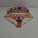 SOLY HUX Plus Size Bikini Sets for Women Floral Print One Shoulder High Waisted Bathing Suit Two Piece Swimsuit (4X-Large Plus, Multicoloured Flower)