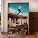 Wall Art Posters Prints, 
Champagne Ski Poster 
