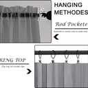 OWENIE Grey Sheer Curtains, Sheer Curtains 84 inches Long 2 Panels Set, Rod Pocket Voile Fimly Gray Drapes for Living Room/Bedroom, 2pcs, Each 42" W x 84" L
