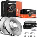 A-Premium 12.6 in (320 mm) Front Vented Disc Brake Rotors + with Select Chrysler and Dodge Models - 300, Challenger, Charger, Magnum,