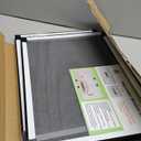 FLYZZZ Adjustable Sliding Window Screen Horizontal (15.74 ''H x 21-40''W) 2 Packs Expandable Window Screen Replacement for Home Medium