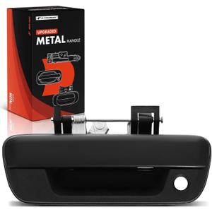 A-Premium - Upgraded Metal Tailgate Handle - Compatible with 2004-2012 Chevrolet Colorado & GMC Canyon & Isuzu i-280 i-290 i-350 i-370 - Textured Black Latch Handle, w/Keyhole