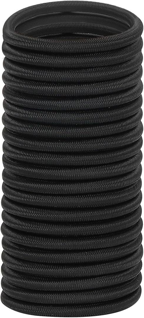 PATIKIL Bungee Shock Cord, 3/8" x10ft Polyester Marine Grade Bungee Cord Elastic String Replacement for Zero Gravity Chair Kayak Camping Tent Pole Cargo Tie Downs, Black