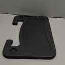 EcoNour 2 in 1 Car Steering Wheel Desk | Tray for Laptop Car Mount with Pen Holder | Desk Console for Car | Food Tray for Eating with Drinks Holder | Multipurpose Travel Car Accessories (Black)