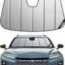 Pigenius Windshield Sun Shade for Toyota Crown Signia 2025-2026, Premium Grey Leather Finish