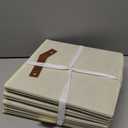 Temary 11x11 Storage Cubes Fabric Cube Storage Bins with Handles Clothes Storage Boxes Baskets for Organizing Home, Shelf, Closet (Beige, 11 x 11 x 11)