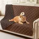 hyha Waterproof Dog Bed Blanket, Soft Pet Blankets, Waterproof Couch Cover for Dogs, Reversible Sofa Covers Washable for Furniture (52x82 Inch, Brown/Chocolate)