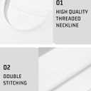 MAGNIVIT Men's Shirts Short Sleeve Cotton T-Shirt Crew Neck Light Tees Classic Basic Casual Tops Plain Soft Shirt (White, L)
