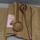 Non-Toxic Wooden Spoons for Cooking 7-Piece Kitchen Utensils Set, Glue-Free & One-Piece Cooking Utensils, Natural Wooden Utensil Set with Plant-Based Finish, Free of Forever Chemicals