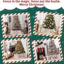 Christmas Tree Fence, 35PCS Thick White Plastic Picket Fence Decorative for Party Wedding Garden Home, Christmas Fence Border Barrier Guard for Puppy Toddlers Baby