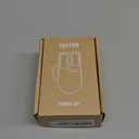 LOFREE Touch PBT Wireless Mouse with USB Receiver, Bluetooth, Wired Connection, Rechargeable, 4000 DPI with OLED Screen Compatible with Glass Surface for Mac Windows PC Notebook/Block Retro Grey