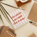 2 x This Room Was Made For Playing Decorations Wood Box Sign Desk Decor, Wooden Block Decorations for Home Office Room Wall Tabletop Shelf Decor