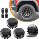DREAMOTOR 3.25Inch 83MM Wheel Center Caps Compatible with Chevrolet Chevy GMC Colorado Tahoe Suburban Silverado Sierra 1500 Rim Hub Caps, Fit Most 20"&22" Rims, Pack of 4 -Outer 83MM, Inner 73MM