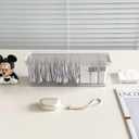 Yesesion 2 Pack Cord Organizer Box with Lid, Clear Desk Drawer Accessories Storage Case for Home Office Supplies, Art Crafts, Phone Charger, USB Cables, Marker Pen, Pencil Holder