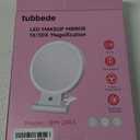 1X/30X Lighted Makeup Mirror with Magnification, Double-Sided Switch, 3-Color Lights, 2000mAh Rechargeable, Adjustable Brightness, Swivel Makeup Mirror with Lights for Vanity or Wall Use