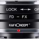 K&F Concept Lens Mount Adapter Canon FD Lens to Fujifilm FX Mount Mirrorless Camera Adapter