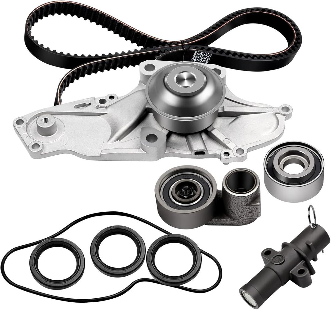 ECCPP Timing Belt Water Pump Kit Fit for 2003 2004 2005 2006 2007 2008 2009 2010 2011 2012 2013 2014 2015 for Acura MDX /2005 2006 2007 for Honda Accord 3.0L 3.2L 3.5L 3.7L V6 GAS SOHC