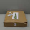 Artificial Christmas Tree with 100 Color Lights, 5 Ft Pop Up Collapsible Tinsel Christmas Tree with Christmas Balls Christmas Decorations for Home Fireplace Party Indoor Outdoor (Green 2)