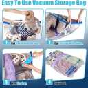 Vacuum Storage Bags Jumbo and XXL, Extra Large Vacuum Seal Bags for Bedding Blankets Comforters Clothing (5J+5XXL)