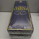 Black Taper Candles 12 Inch Tall Unscented Elegant Premium Quality Dripless Smokeless Hand-Dipped - Set of 12 - for Holiday Decoration Wedding Dinner Table Birthday Made in USA