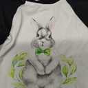 CM C&M WODRO Toddler Baby Boy Girl Easter Shirts Bunny Graphic T-Shirt Raglan Long Sleeve Kids Cute Rabbit Tees Tops (Black, 12-18M)