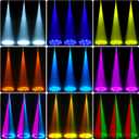 U`King LED Moving Head Light 25W DJ Lights Stage Lighting with 8 GOBO 8 Color by DMX-512 and Sound Activtaed Control Spotlight for Disco Parties Wedding Church Live Show KTV Club (Black-1 piece)
