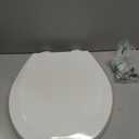 BEMIS 500EC 390 Toilet Seat with Easy Clean & Change Hinges, 1 Pack Round, Cotton White