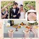 SiliFine 48 Pcs Wedding Favors for Guests Small Ceramic Bowl Bulk Gifts Set 3.3 Inch Floral Design Mini Dipping Sauce Dish with Card Box for Bridal Pooja Baby Shower Birthday (Flower,Pink)