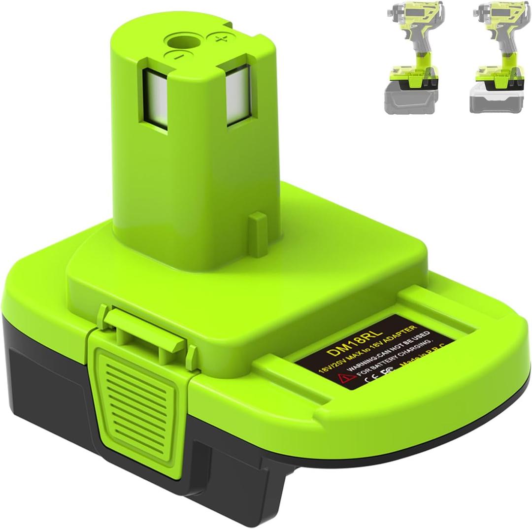 for Ryobi to Dewalt Battery Adapter, for Ryobi to Milwaukee Battery Adapter, Compatible with Ryobis 18V Lithium ONE + Battery for Dewalt 20V Cordless Tools & for Milwaukee M18 18V Llithium Battery