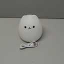 Night Light for Kids, Rechargeable Dimmable Silicone LED Nightlight with 7 Colors, Baby Nursery Night Lamp, Touch Squishy Lamp, Cute Gifts for Girls, Boys, Toddler Room Decor, Cat