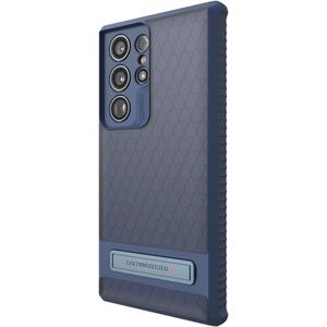 ZAGG Gear4 Everest Samsung Galaxy S23 Kickstand Phone Case, D30 Bio Drop Protection up to 20ft / 6m, Works with Wireless Charging Systems, Reinforced Backplate with Edge-to-Edge Protection Blue