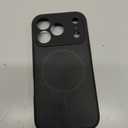 Super Premium Luxury Silicone Case Compatible with iPhone 17 Pro Max | Liquid Silicone with Microfiber Inner Lining | Compatible with MagSafe | Smooth Velvet Touch Black