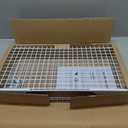 Wallmaster Heavy Duty Garage Wall Shelving 2 Pack 23.6"x11.8" Metal Wire Shelves Wall Mount Mesh Storage Rack for Garage, Office, Basement and Kithcen, max Load 65 lbs (White)