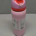 Owala FreeSip Insulated Stainless Steel Water Bottle with Straw for Sports and Travel, BPA-Free Sports Water Bottle, 32 oz, Pink, Angel Food Cake