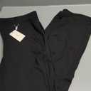 Bamans Dress Pants Women Work Business Pants Tummy Control Office Straight Leg Trousers High Waisted Ladies Slacks (Large, Black)