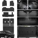 Floor Mats & Cargo Mat Mat & Backrest Mat for 2021-2026 Chevy Chevrolet Suburban 8 Seats Accessories-2 Row Bench Seat/GMC Yukon XL/Cadillac Escalade esv (Non Short) Car Floor Liners