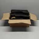 OUTUXED 120pcs Paper Bags with Handles Assorted Sizes Kraft Black Paper Gift Bags Bulk 3 Mixed Sizes for Retail, Party, Birthday, Gift, Shopping, Business, Merchandise