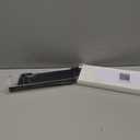 Stove Gap Covers Stainless Steel, Stove Gap Filler, Range Trim Kit for Stove, Counter and Oven, Easy Clean with Heat Resistant, Retractable from 13.8" to 27.5", Width 0.79", Black, 2Pcs