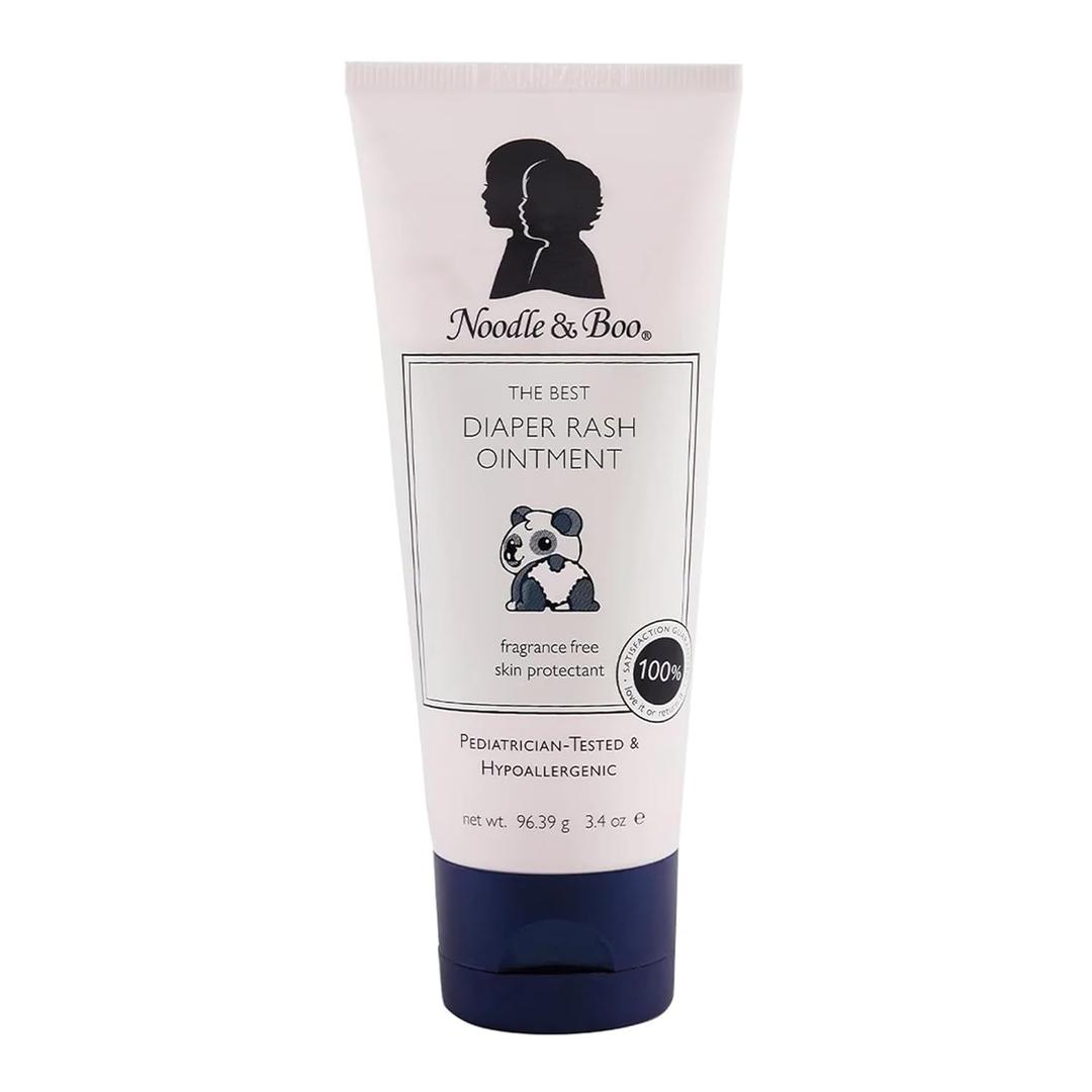 Noodle & Boo The Best Diaper Rash Ointment, Multi Purpose Baby Skin Care Zinc Oxide Ointment For Diaper Rash Prevention, Treatment & Relief, Fragrance Free, BB Date: 09/2026