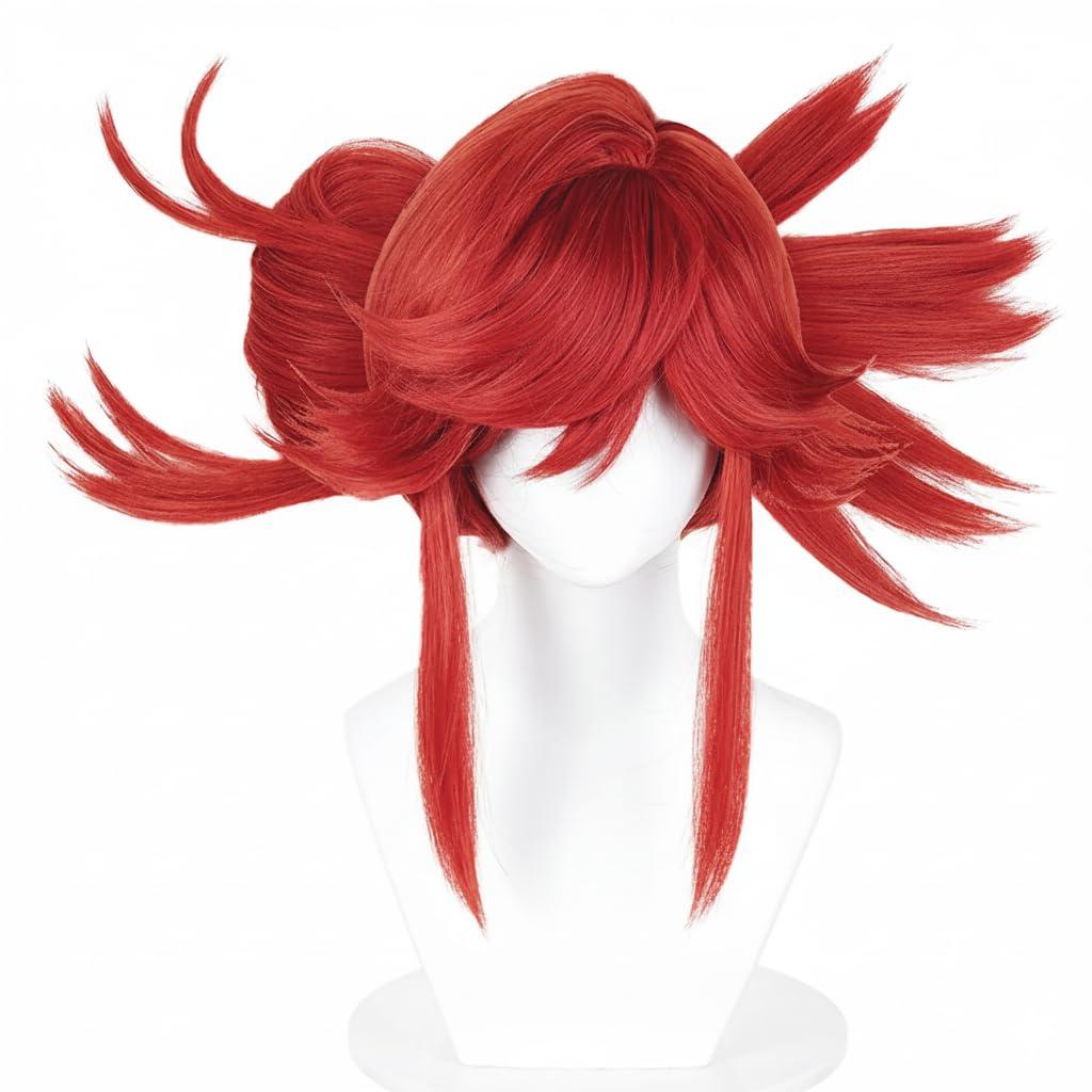 Red Wig for akuta Riyo Cosplay Long Anime Wig Synthetic Heat Resistant Costume Accessories for Festival & Party, with Wig Cap